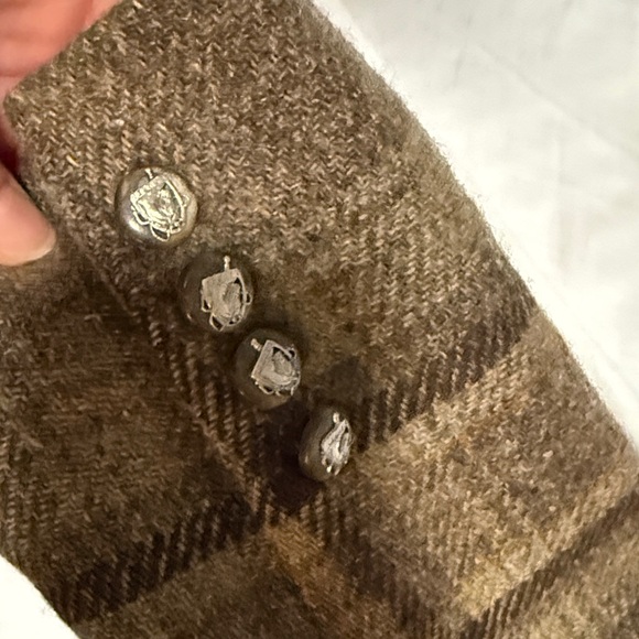 Vintage Ralph Lauren Signature blazer Brown Plaid size 8 women’s 100%wool - Picture 12 of 14